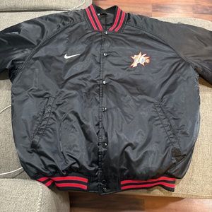 Philadelphia 76ers Authentic Jacket.Practically new and hardly worn.